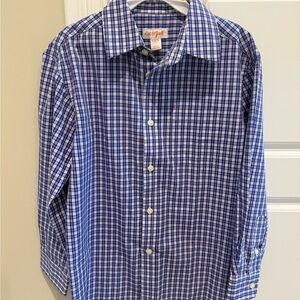 Cat & Jack Blue and Purple Plaid Button Down Shirt